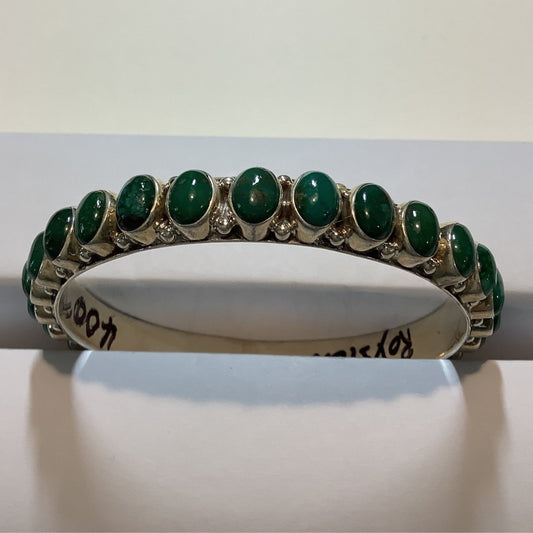 Dan Dodson Infinity Style Medium Turquoise Bangle - Turquoise Mustang