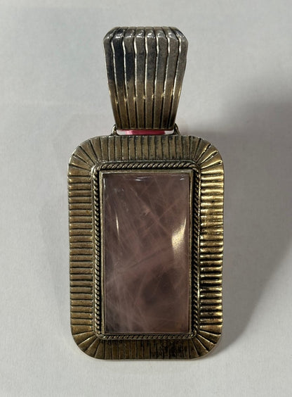 The Vegas Baby Rectangular Pendant - Turquoise Mustang