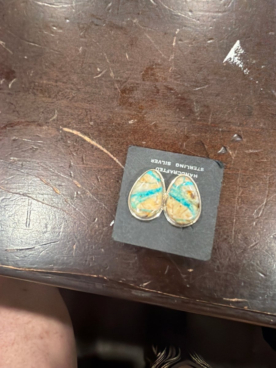 Royston Ribbon Clip-ons - Turquoise Mustang
