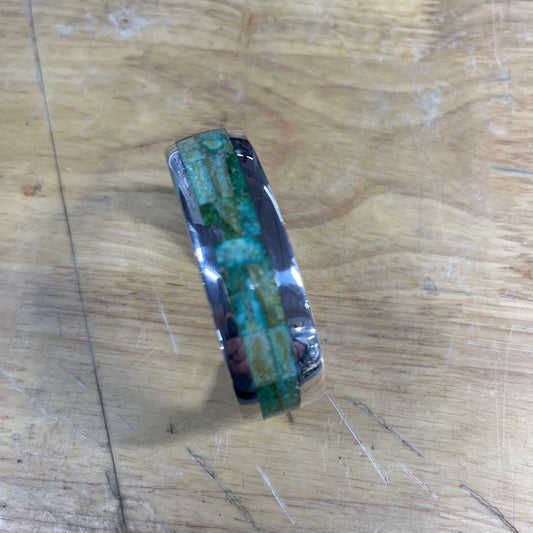 Bracelet, Sonoran Gold inlay, GL Studios - Turquoise Mustang