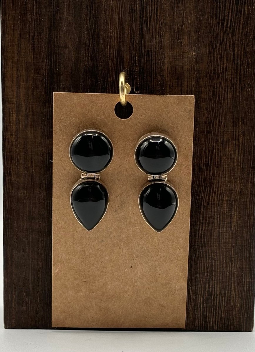 The Verbena Hinged Post Earrings - Turquoise Mustang