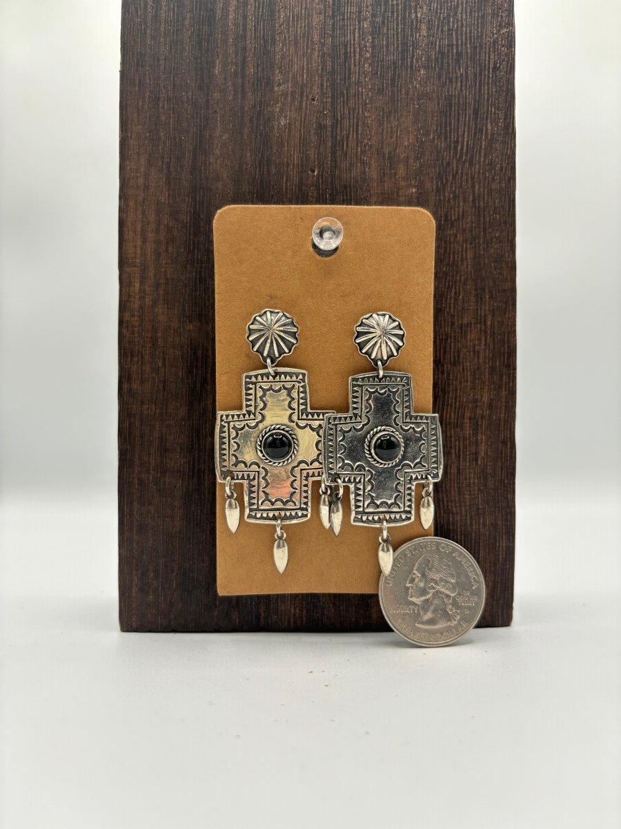 The Blue - Eyed Mary Earrings - Turquoise Mustang