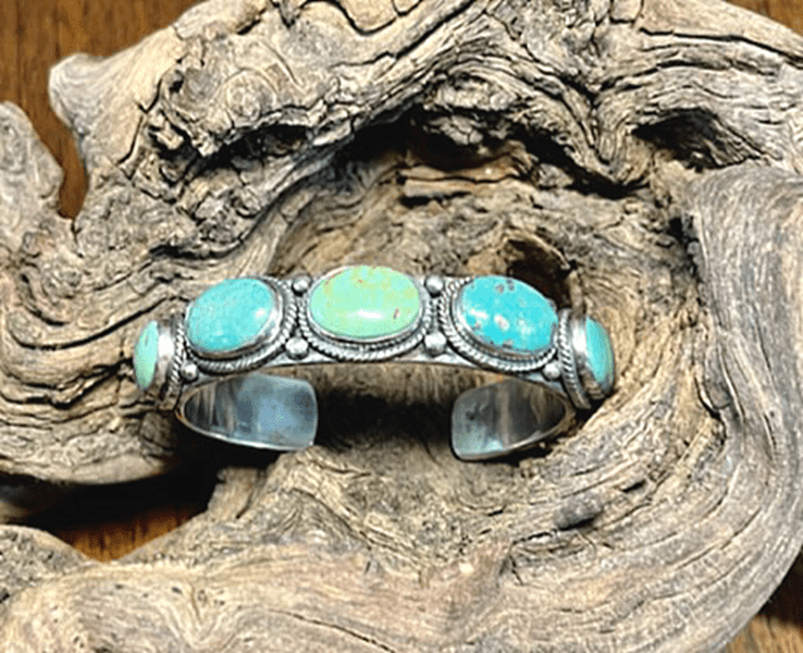 The Cornflower Cuff - Turquoise Mustang