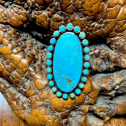 The Daffodil Ring - Turquoise Mustang