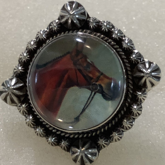 Ring, Photo, Horse, DD - Turquoise Mustang