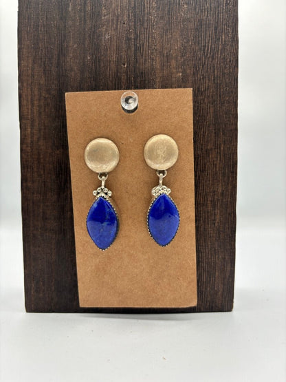 The Snowdrop Marquis Earrings by Turquoise Mustang — Multiple Stones - Turquoise Mustang