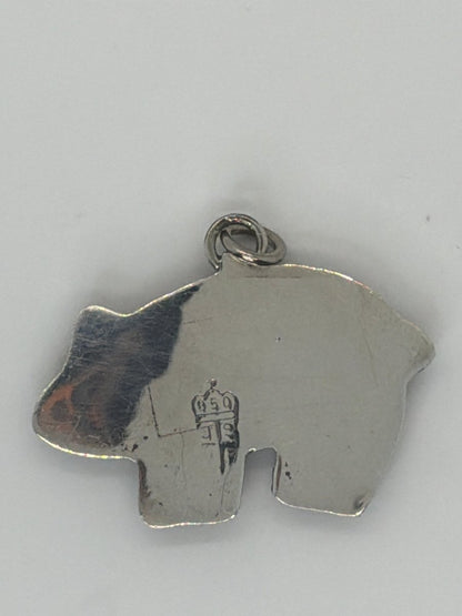 Inlaid Abalone Pig, Unknown - Turquoise Mustang