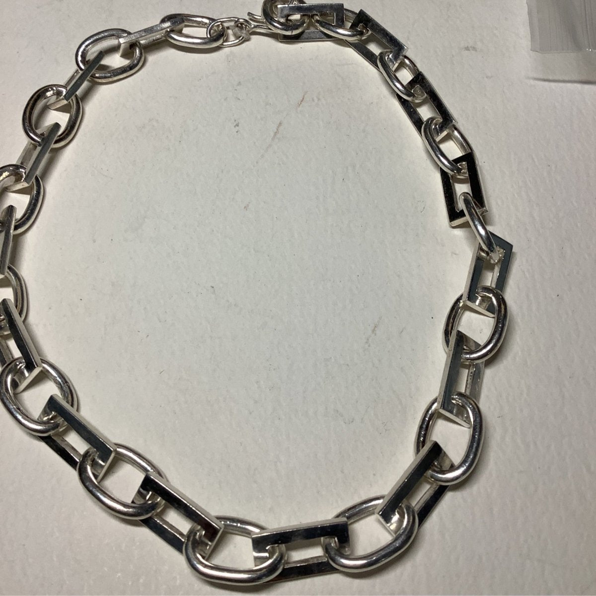 Chain, 18" Giant oval and Square Links, 111 grams, Dan Dodson - Turquoise Mustang