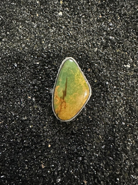 Kingman Freeform Ring, by Dan Dodson - Turquoise Mustang