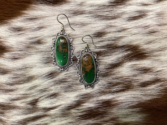 Royston Dangle Earrings - Turquoise Mustang