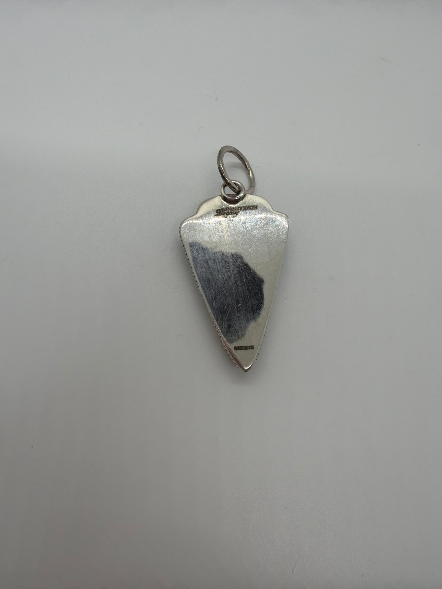The Firethorn Arrowhead Pendant in Denim Lapis - Turquoise Mustang