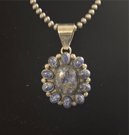 The Shasta Daisy Cluster Pendant - Turquoise Mustang