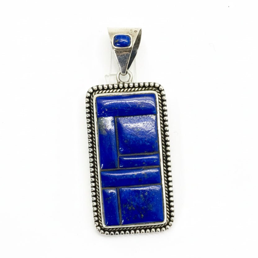 The Pendleton Mosaic Pendant Premium Lapis - Turquoise Mustang