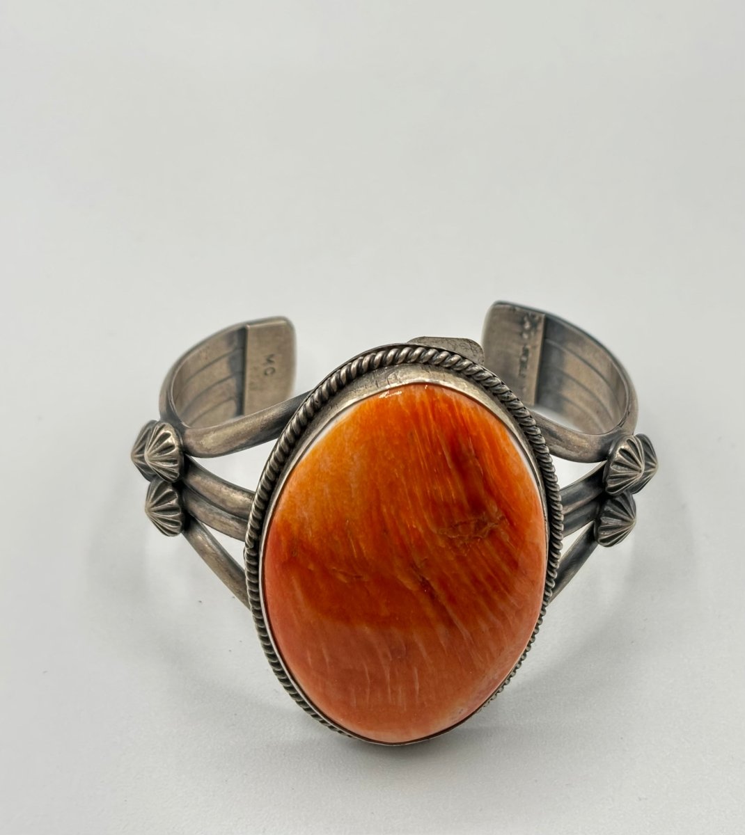 The Sarapion Orange Spiny Cuff - Turquoise Mustang