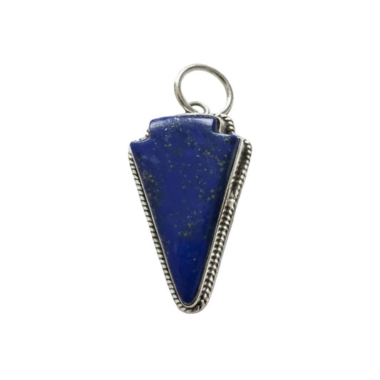 The Firethorn Arrowhead Pendant in Lapis - Turquoise Mustang