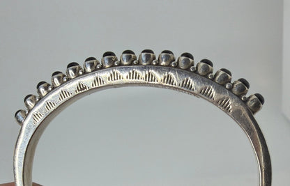Black Onyx Bracelet, Petite Round Stones, DD - Turquoise Mustang