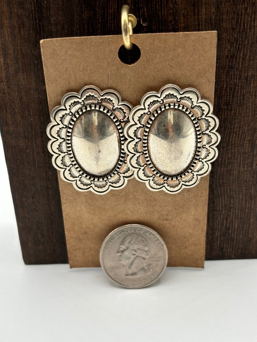 The Tansy Concho Earring - Turquoise Mustang