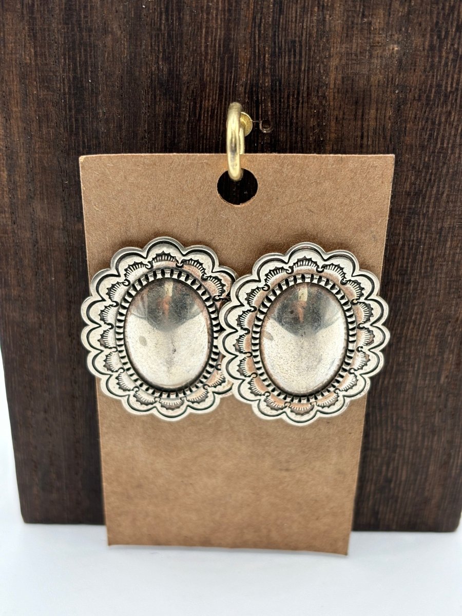 The Tansy Concho Earring - Turquoise Mustang