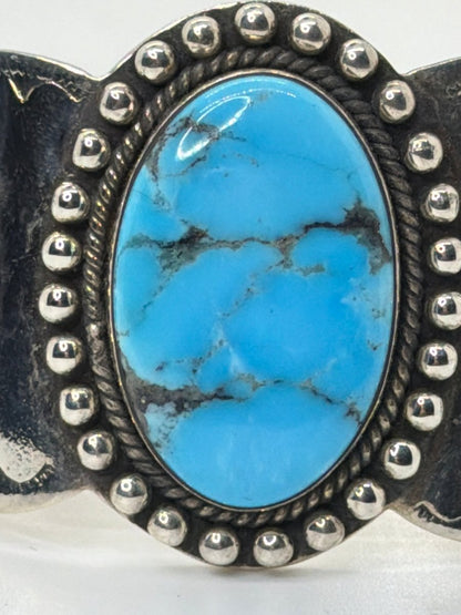 The Suncup Cuff Bracelet in Premium Blue Kingman — Dan Dodson Legacy Collection - Turquoise Mustang