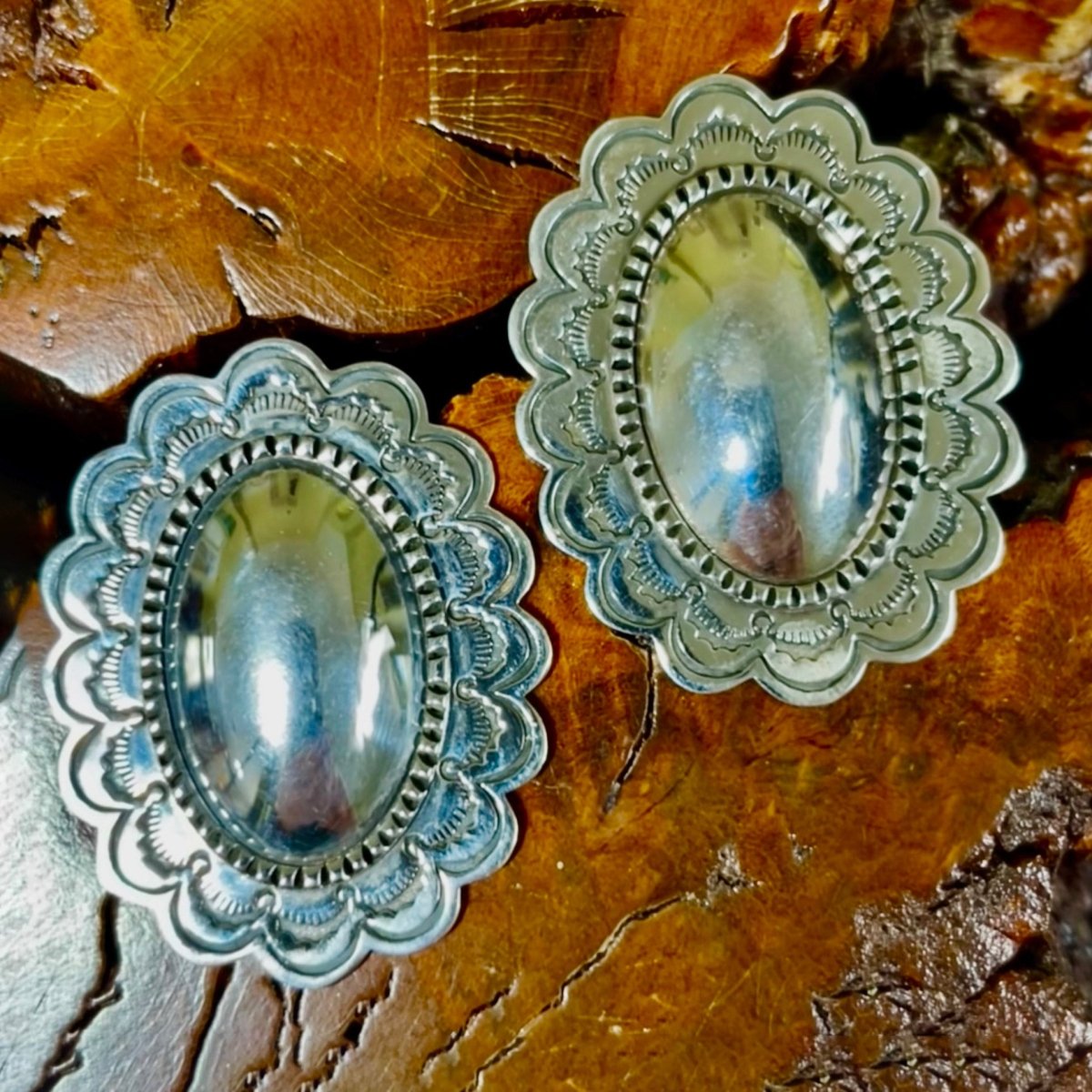 The Tansy Concho Earring - Turquoise Mustang