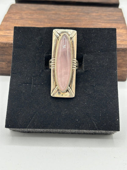 The Calgary Squoval Adjustable Ring - Turquoise Mustang