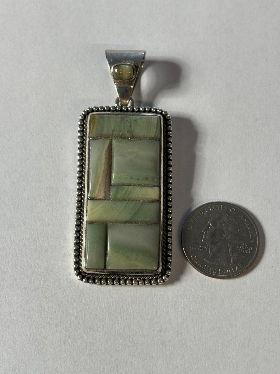 The Pendleton Mosaic Pendant - Turquoise Mustang