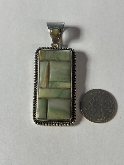 The Pendleton Mosaic Pendant - Turquoise Mustang
