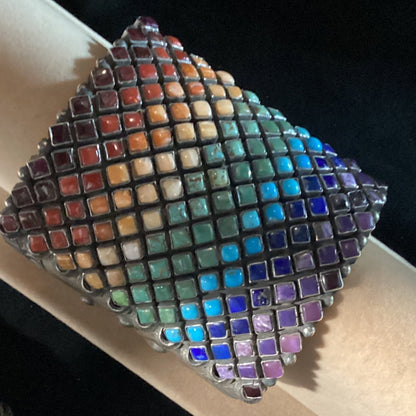 The Rainbow Road Cuff - Turquoise Mustang