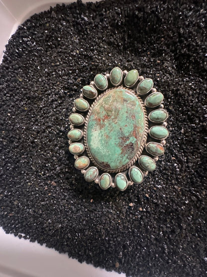 The Buttercup Oval Cluster Ring by Turquoise Mustang — Multiple Stones - Turquoise Mustang