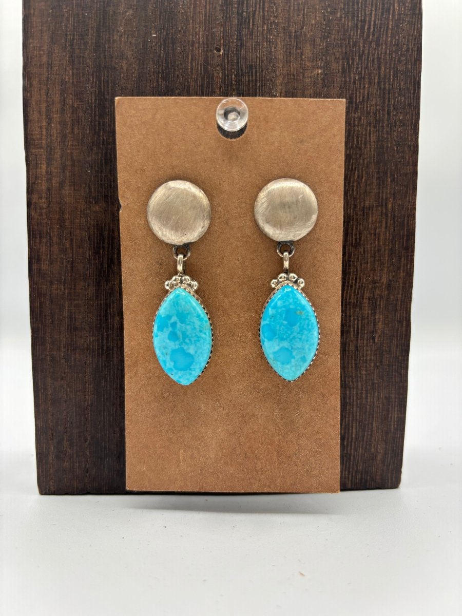 The Snowdrop Marquis Earrings by Turquoise Mustang — Multiple Stones - Turquoise Mustang