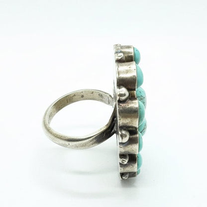 Twelve Stone Cluster Premium Number 8, Adjustable Peterson Johnson - Turquoise Mustang