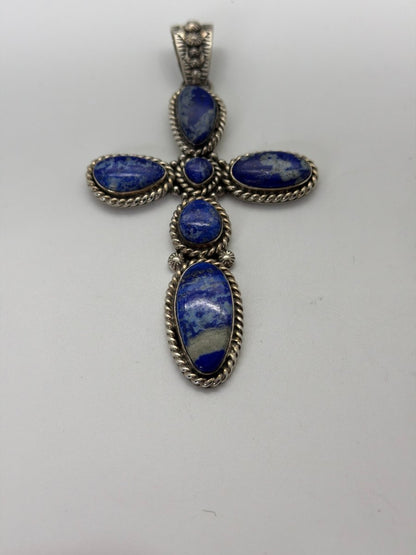 The Euphorbia Cross in Denim Lapis - Turquoise Mustang