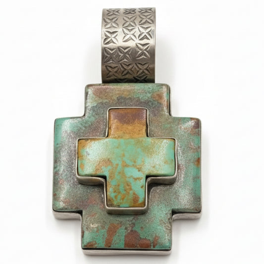 The Cosmos Cross - Turquoise Mustang