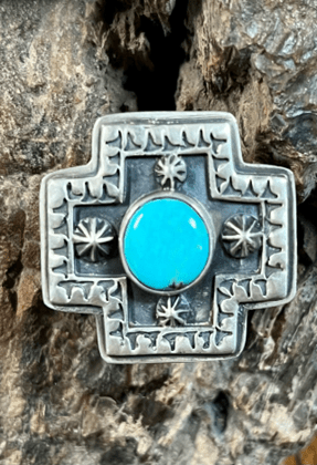 The Waterlily Ring - Turquoise Mustang