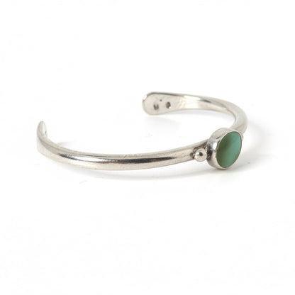 Sonoran Mountain Single Stone Cuff, Dee Nez - Turquoise Mustang