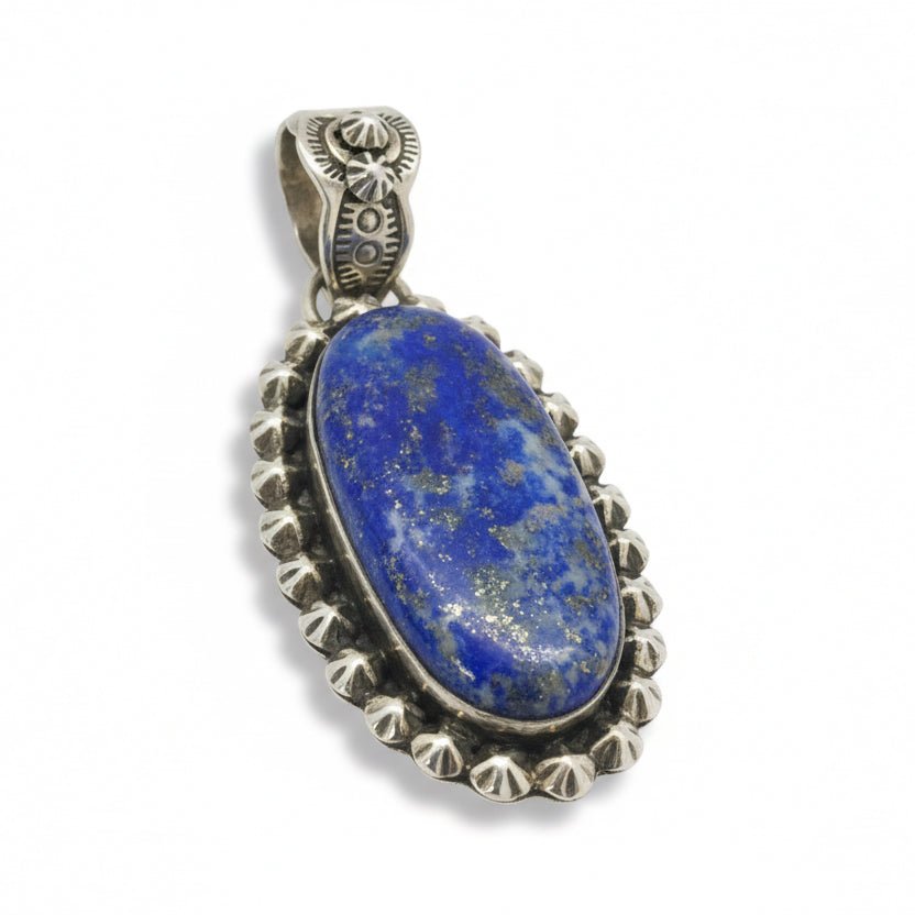 The Winter Jasmine Pendant in Denim Lapis - Turquoise Mustang