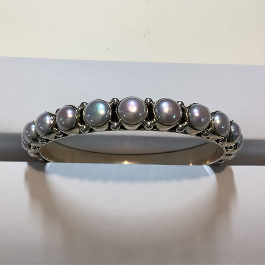 Bangle, Large Pearl 23 stone, DD - Turquoise Mustang