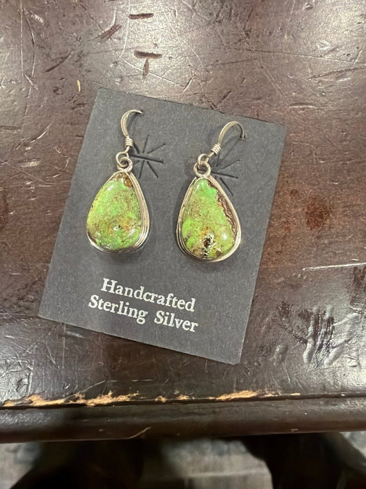 Gaspeite Dangles - Turquoise Mustang