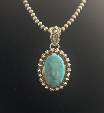 The Zinia Pendant - Turquoise Mustang