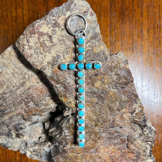 The Morning Glory Narrow Cross - Turquoise Mustang