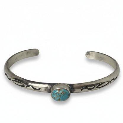 Helena 8 Turquoise Cuff Bracelet, Kathleen Livingston - Turquoise Mustang