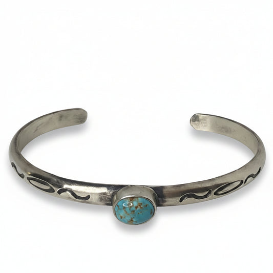 Helena 8 Turquoise Cuff Bracelet, Kathleen Livingston - Turquoise Mustang
