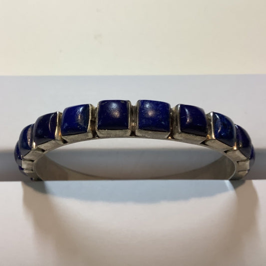 Bangle, Large Square Lapis, 27 stone, DD (1) - Turquoise Mustang