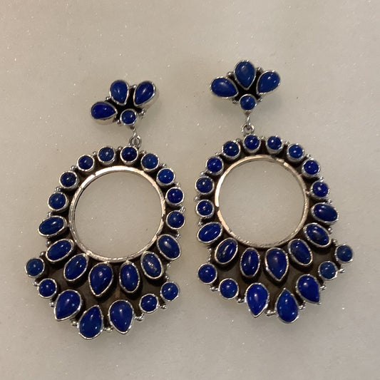 Lapis Chandeliers Ovals & Pears by Dan Dodson - Turquoise Mustang