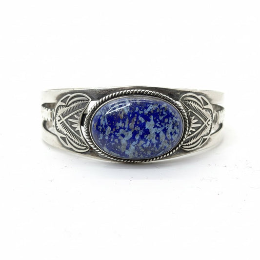The Veronica Cuff Bracelet in Denim Lapis — by TM - Turquoise Mustang