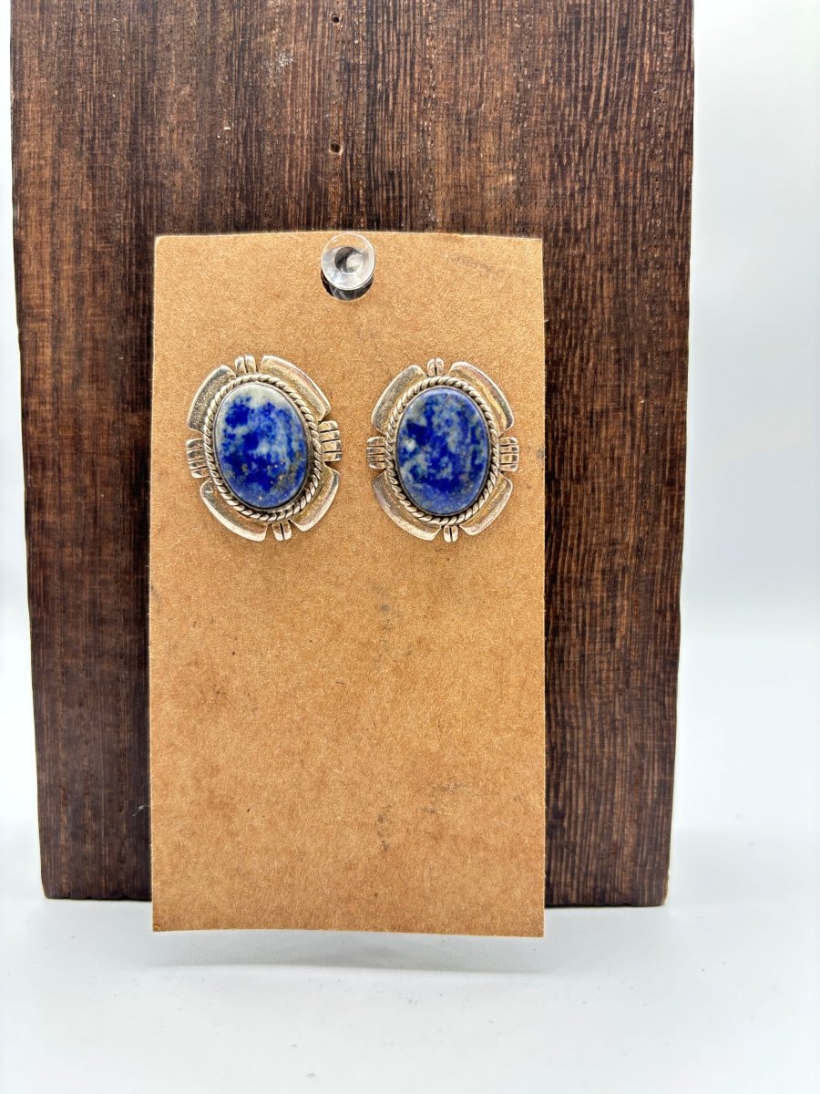 The Orchid Filework Stud Earrings - Turquoise Mustang