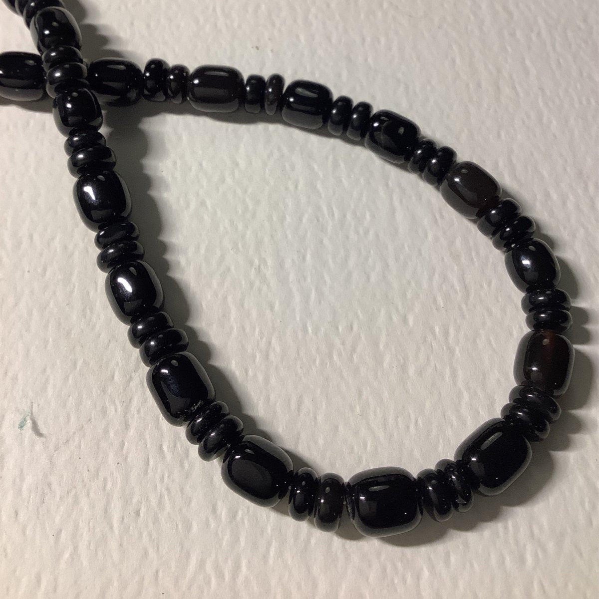 Dan Dodson 24" Black Onyx Strand Necklace, - Turquoise Mustang