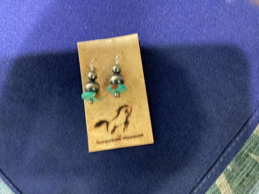 Earrings - Turquoise Mustang
