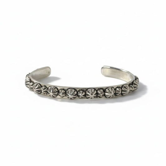 Peyote Button Petite Cuff, Dan Dodson - Turquoise Mustang