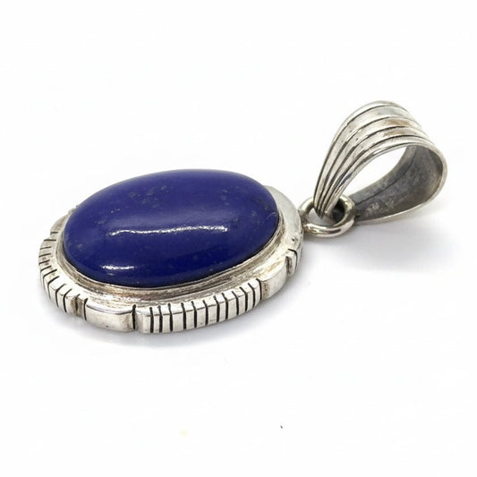 The Calendula Pendant in Premium Lapis - Turquoise Mustang